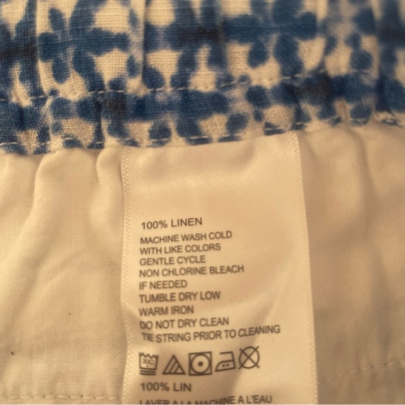 Tommy Bahama blue print pull-on drawstring shorts 37196 - Picture 6 of 8